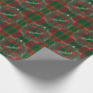 Papier Cadeau Joyeux Noël et Bonne Année ! Motif Écosse