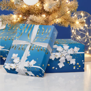 Papier Cadeau Joyeux Noël et Nouvel An ! 20XX Gold Luxury