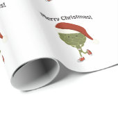 Papier Cadeau Joyeux Noël! Exécution de l'artichaut (Coin rond)