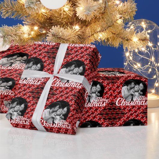 Papier Cadeau Joyeux Noël Familier Photo Custome (Vacances)