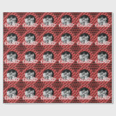 Papier Cadeau Joyeux Noël Familier Photo Custome (Plat)