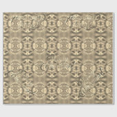 Papier Cadeau Joyeux Noël Faux Gold Foil Script Élégant Chic (Plat)