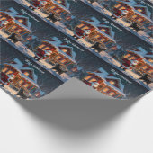 Papier Cadeau Joyeux Noël festif (Coin)