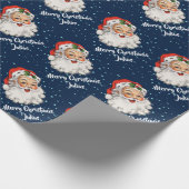 Papier Cadeau Joyeux Noël Fête du Père Noël (Coin)
