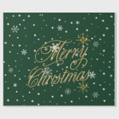 Papier Cadeau Joyeux Noël Fête tendance (Plat)
