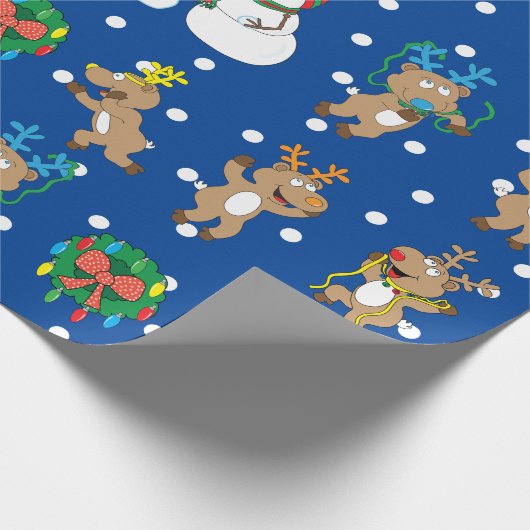 Papier Cadeau Joyeux Noël Fun (Coin)