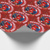 PAPIER CADEAU JOYEUX NOËL FUNNY SPACE ASTRONAUTE (Coin)