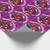 PAPIER CADEAU JOYEUX NOËL FUNNY SPACE ASTRONAUTE (Coin)