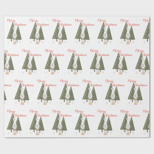 Papier Cadeau Joyeux Noël géant (Plat)