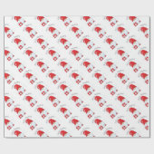 Papier Cadeau Joyeux Noël Gnome (Plat)