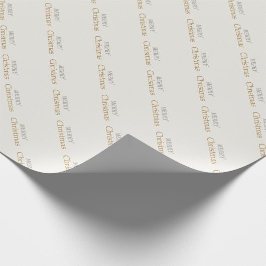 Papier Cadeau Joyeux Noël Gold et Silver Script (Coin)