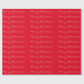Papier Cadeau Joyeux Noël Golden Script Holidays (Plat)
