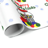 Papier Cadeau Joyeux Noël Gumballs (Coin rond)