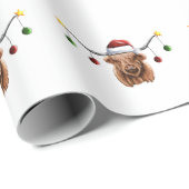 Papier Cadeau Joyeux Noël Hielan Coo (Coin rond)