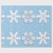 Papier Cadeau Joyeux Noël hiver Pneus blancs Belle neige (Plat)