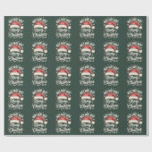 Papier Cadeau Joyeux Noël HoHoHo Funny Noël Hat Noël (Plat)