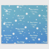 Papier Cadeau Joyeux Noël je t'aime plus (Plat)