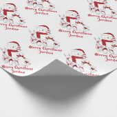 Papier Cadeau Joyeux Noël joli Fête des neiges (Coin)