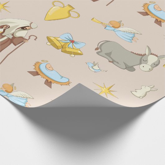 Papier Cadeau Joyeux Noël Jouer Motif (Coin)