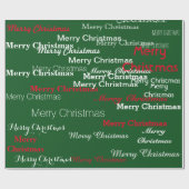 Papier Cadeau Joyeux Noël / Joyeuses fêtes (Plat)