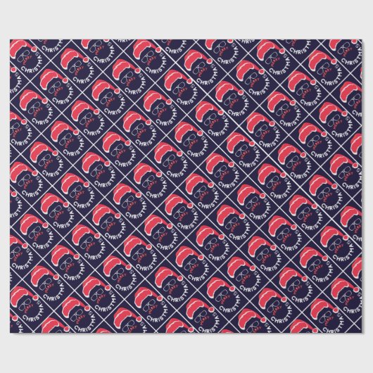 Papier Cadeau Joyeux Noël, Joyeux et lumineux (Plat)