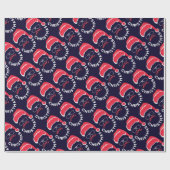 Papier Cadeau Joyeux Noël, Joyeux et lumineux (Plat)