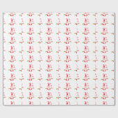 Papier Cadeau Joyeux Noël Joyeux Noël Drôle Père Noël Hohoho (Plat)