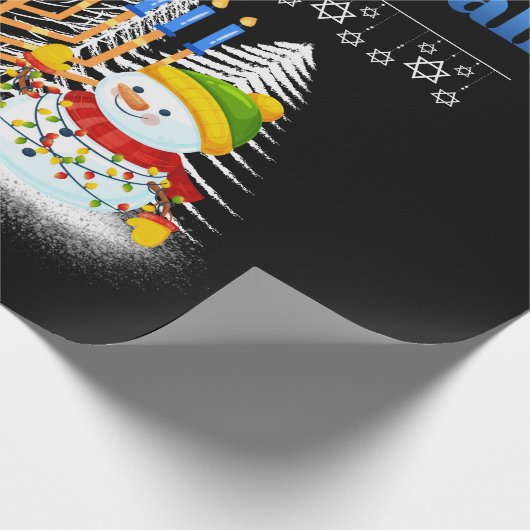 Papier Cadeau Joyeux Noël juif Chrismukkah Hanoukka (Coin)