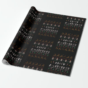 Papier Cadeau Joyeux Noël - Langue des Signes Américaine II