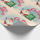 Papier Cadeau Joyeux Noël Mangez Boire Et Soyez Joyeux (Coin)