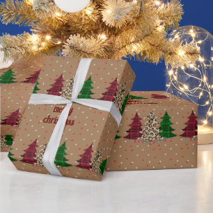 Papier Cadeau Joyeux Noël moderne & élégant