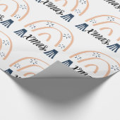 Papier Cadeau Joyeux Noël Noël Noël Boho Arc-en-ciel Enveloppeme (Coin)