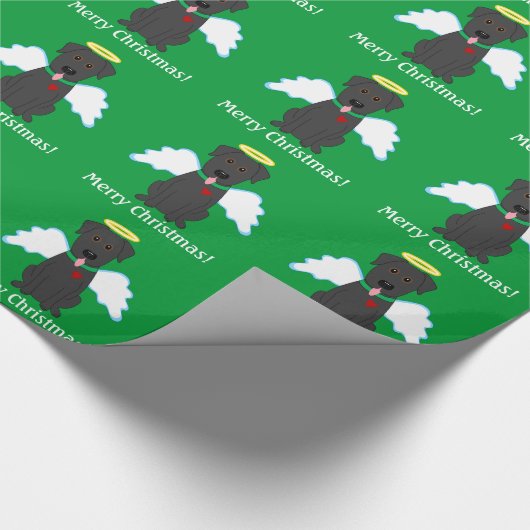 Papier Cadeau Joyeux Noël ! Papier d'emballage d'ange noir de (Coin)