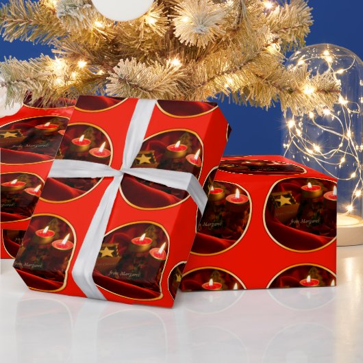 Papier Cadeau Joyeux Noël Papier d'emballage personnalisé (Vacances)