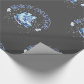 Papier Cadeau Joyeux Noël, Patinage (Coin)