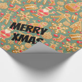 Papier Cadeau Joyeux Noël Père Noël (Coin)