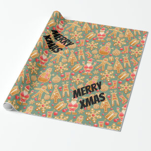 Papier Cadeau Joyeux Noël Père Noël
