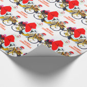 Papier Cadeau Joyeux Noël Père Noël et enfants (Coin)