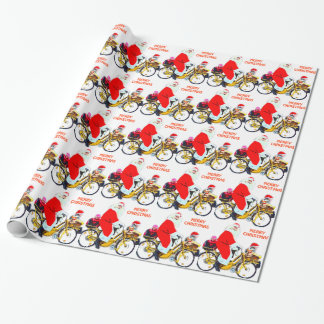 Papier Cadeau Joyeux Noël Père Noël et enfants