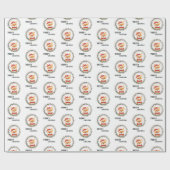 Papier Cadeau Joyeux Noël Père Noël S'amuser Humainement (Plat)