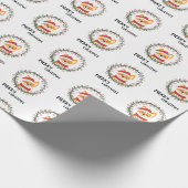 Papier Cadeau Joyeux Noël Père Noël S'amuser Humainement (Coin)