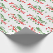 Papier Cadeau Joyeux Noël personnalisable (Coin)