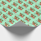 Papier Cadeau Joyeux Noël personnalisé (Coin)