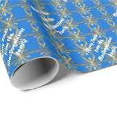 Papier Cadeau Joyeux Noël personnalisé (Coin rond)