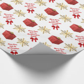 Papier Cadeau Joyeux Noël personnalisé (Coin)