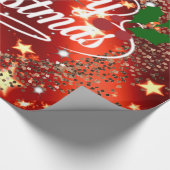 Papier Cadeau Joyeux Noël pétillant et brillant (Coin)