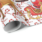 Papier Cadeau Joyeux Noël Petit peu de tout Jolly Wra (Coin rond)