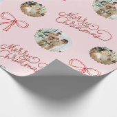 Papier Cadeau Joyeux Noël Photo personnalisée (Coin)