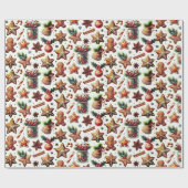 Papier Cadeau Joyeux Noël Piernokwe vacances (Plat)