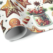 Papier Cadeau Joyeux Noël Piernokwe vacances (Coin rond)